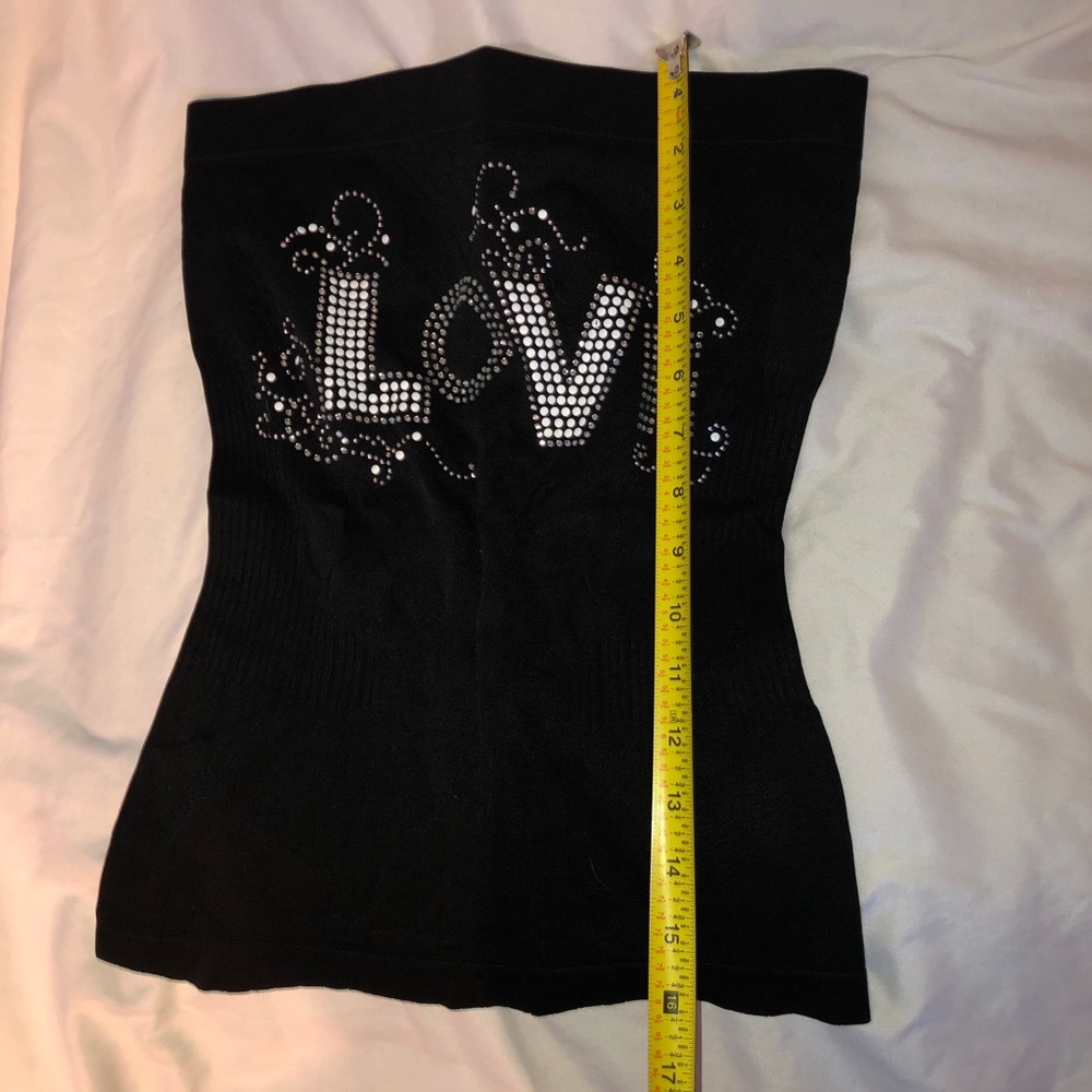 LOVE STRAPLESS TOP - Picture 3 of 5
